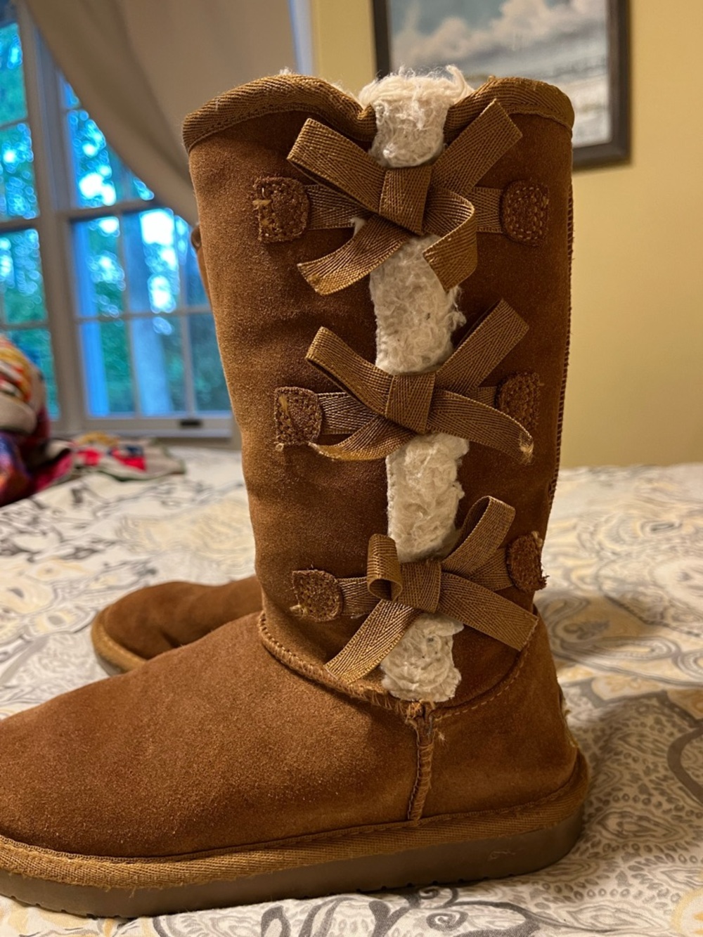 Koolaburra by UGG Victoria Tall Boots Chestnut - Kids Size 2